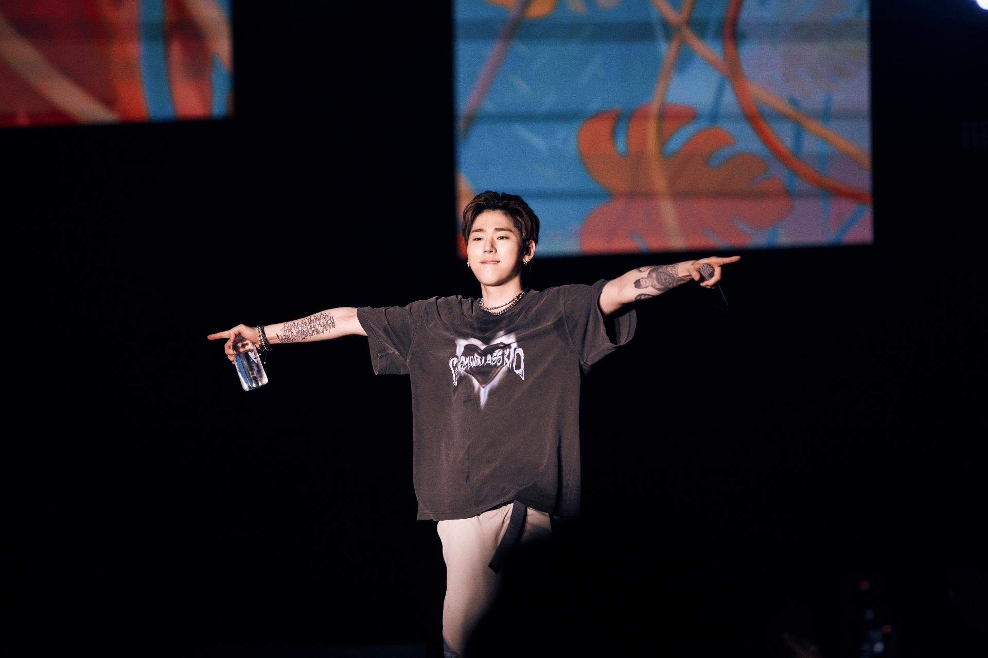 K-Pop artist on stage